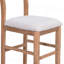 Ensemble de table de salle à manger à hauteur de comptoir 5 pièces Farmhouse avec 1 table rectangulaire et 4 chaises pour petits espaces-2079964124