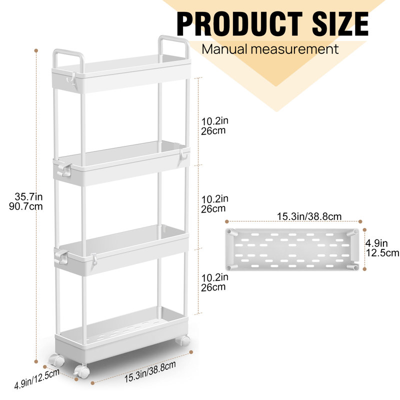 Plastic / Acrylic Freestanding Bathroom Shelves