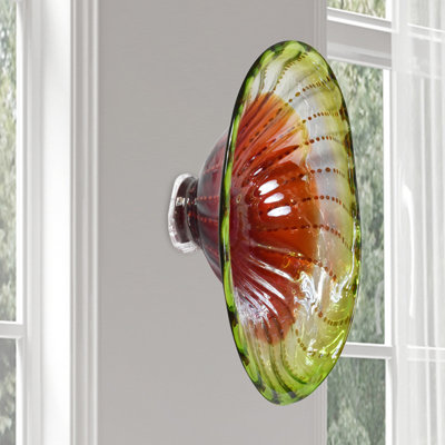 Handmade Traditional Plants & Flowers Wall Decor on Glass
