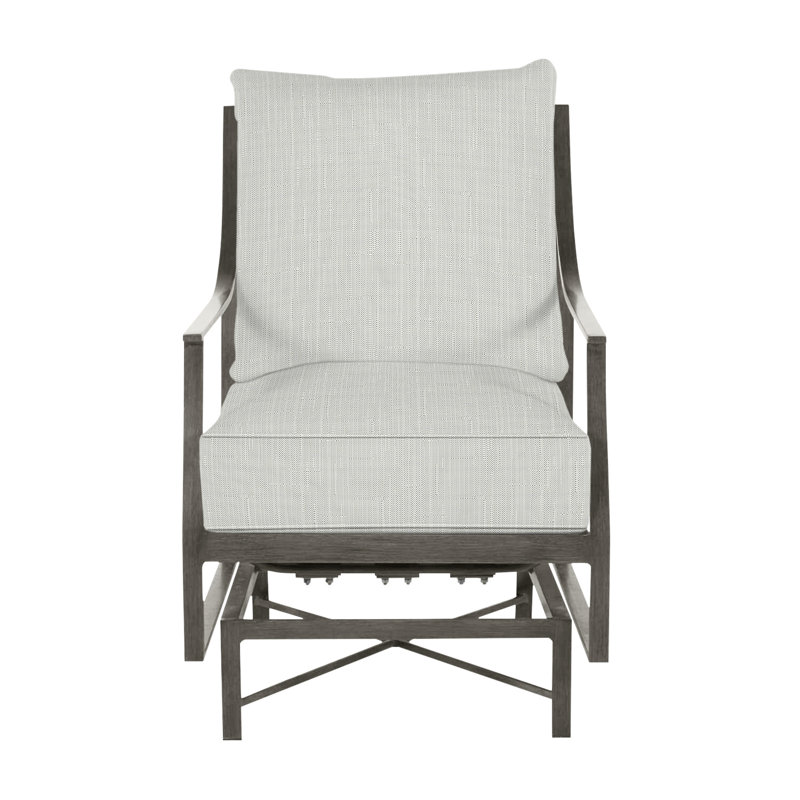 Méridienne en aluminium Monaco - Gris ardoise, Welt, Sunbrella® argent Verona, Gris ardoise
