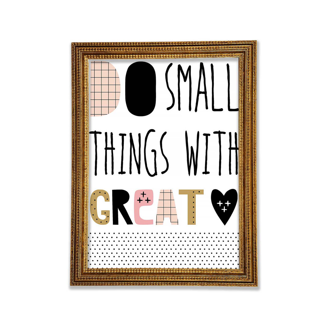 Do Small Things With 1 - Single Picture Frame Typography