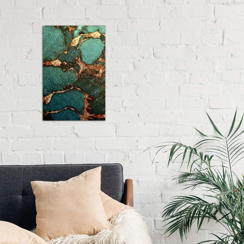 «Emerald» - reproduction d'art, Toile tendue, H 12 po x l 8 po x P 0,75 po