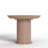 Japandi 35.5" Small Round Wooden Dining Table for 2 with Pedestal Base