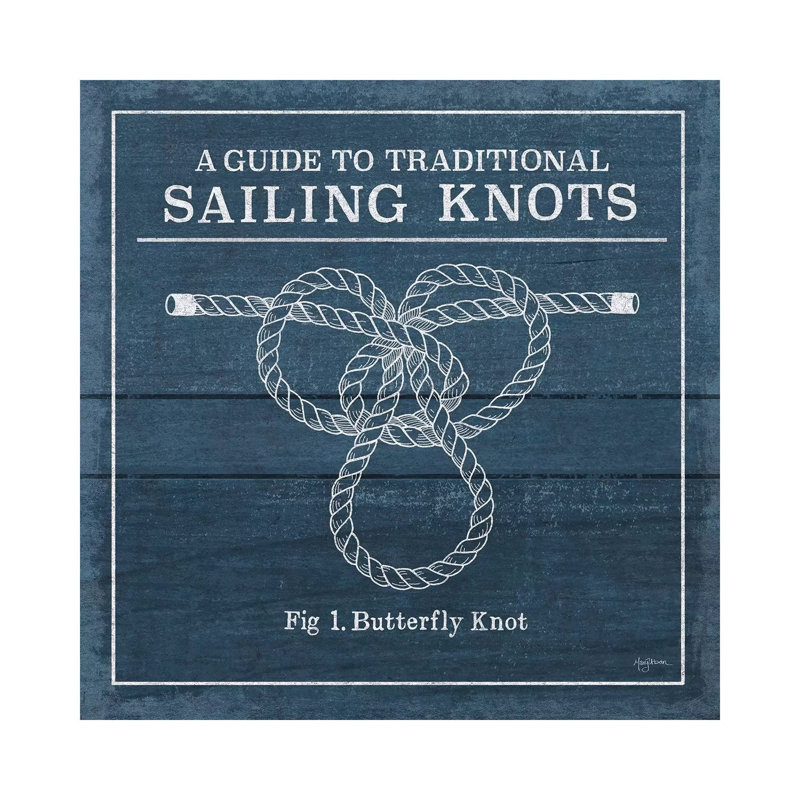 Vintage Sailing Knots II by Mary Urban - Wrapped Canvas Print, 30.48 cm H x 30.48 cm W