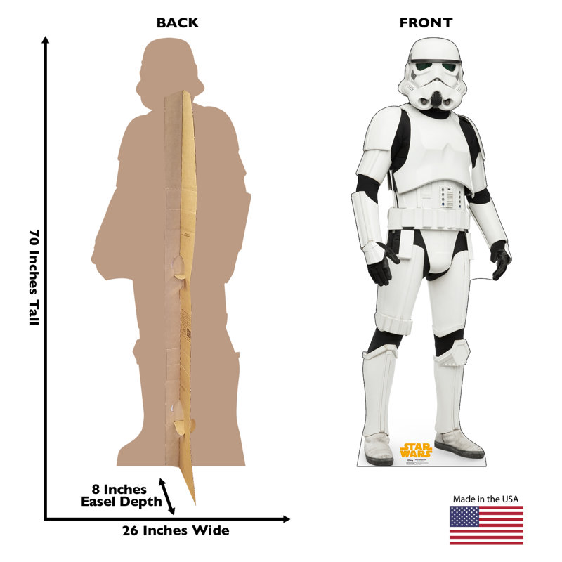 Life-size White Cardboard Range Trooper Standup