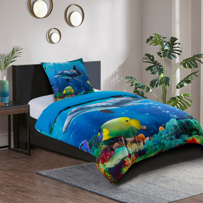 Cotton No Pattern Duvet Cover Set with Pillowcases Included