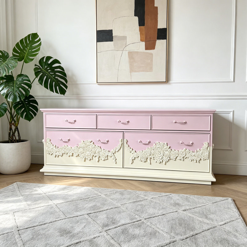 Meuble télé French Rose