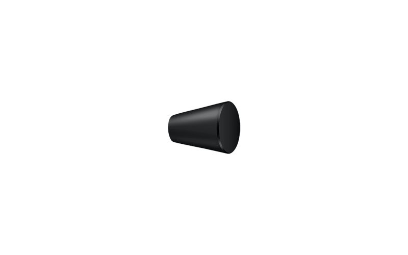 Conical Knob, Black, 0.75"