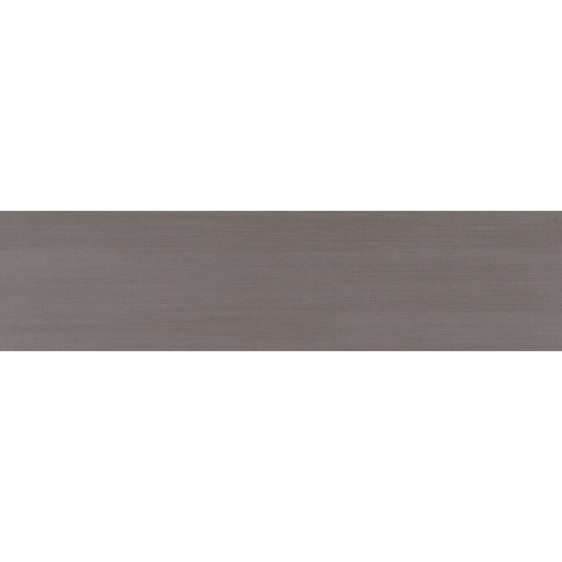Refinery Semi-Polished 6'' W x 24'' L Porcelain Singular Tile, Charcoal