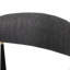 De 2 chaises de bar modernes - rembourrées grises, structure en fer avec bordure dorée, base noire élégante, H 42 po, revêtement (2) confortable, structure, détails, hauteur