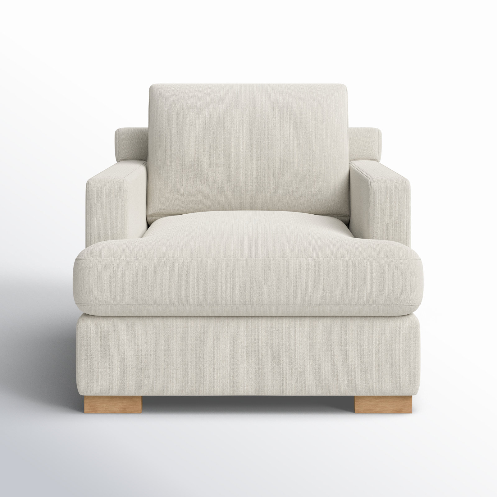 Byers Upholstered Armchair, Effie Linen Performance Linen