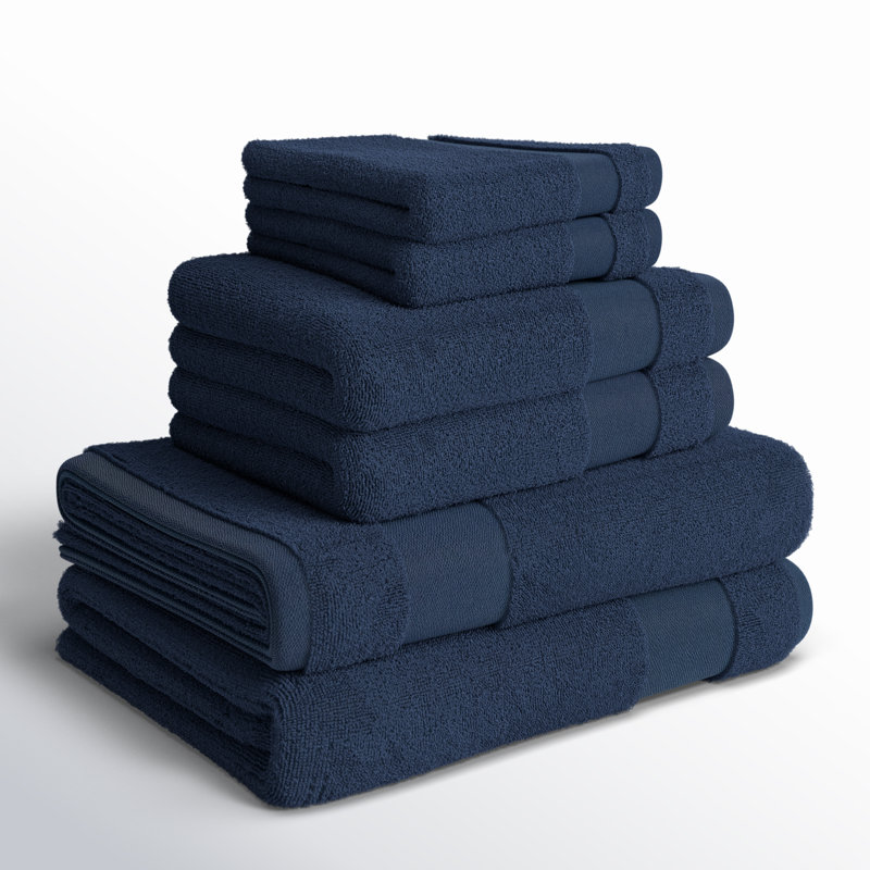 Ensemble de serviettes 6 pièces Berner, Marine