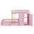 Bunk Bed With Storage Drawers And Wardrobe, Wood Bunk Bed Frame With Ladder An Guardrails-1011999129