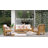 Glenlee Square Teak Outdoor Side Table , 20.5'' in. W 20.5'' in. D