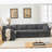 Versatile Modular Sectional Sofa Set With Soft Linen Upholstery And Rolled Arms