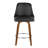 Studded Marcel 27" Fixed-Height Counter Stool With Bent Wood Legs & Round Footrest - Set Of  2-122027084-109575545