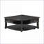 Table basse à plateau relevable gris anthracite pour le salon - Tiroir de rangement, tablettes et amp; Roulettes