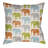 Lolita Elephant Geometric Outdoor Throw Pillow-26994475-26994458