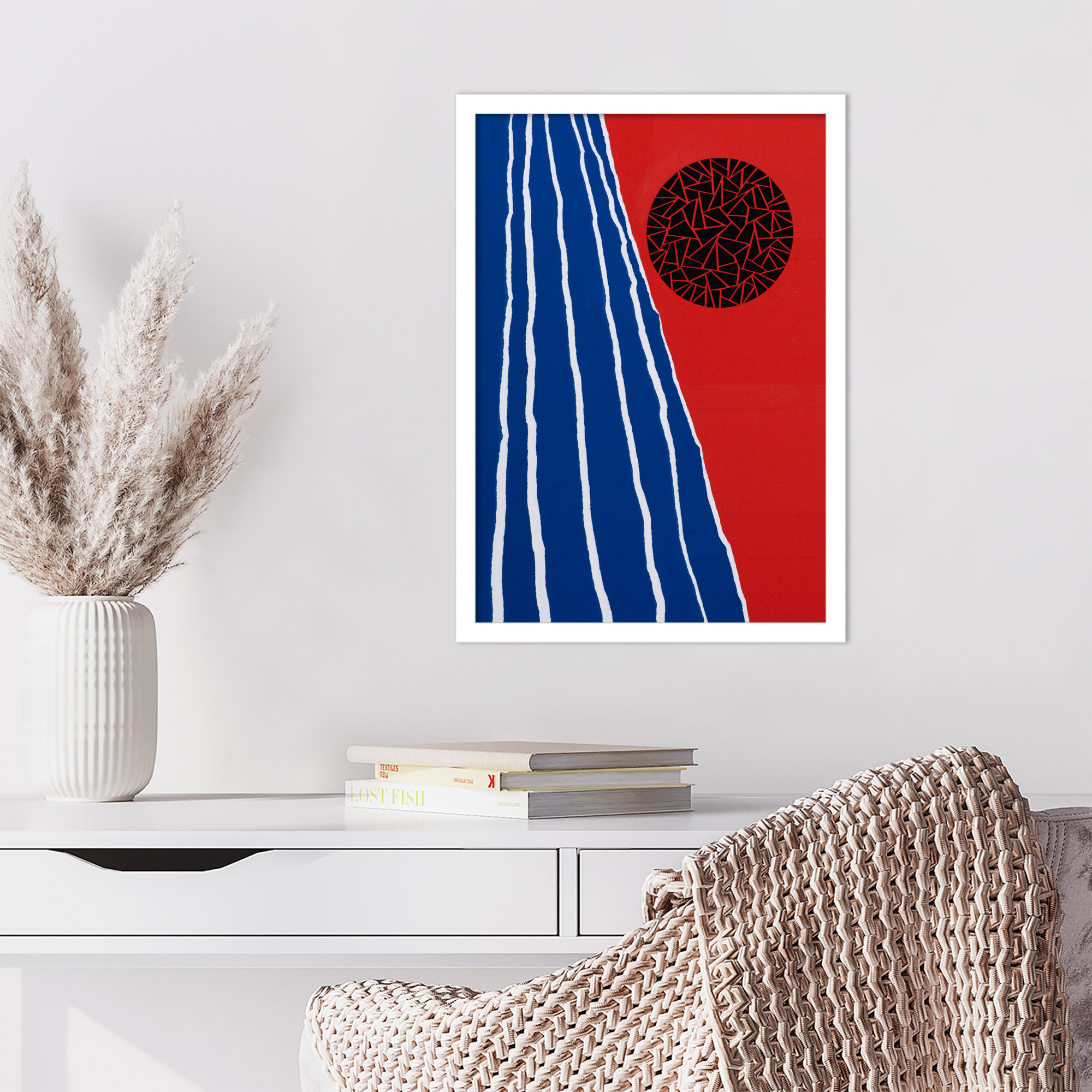 Orbis Factor by Alex Dunn, White, 21" H x 15" W x 1" D