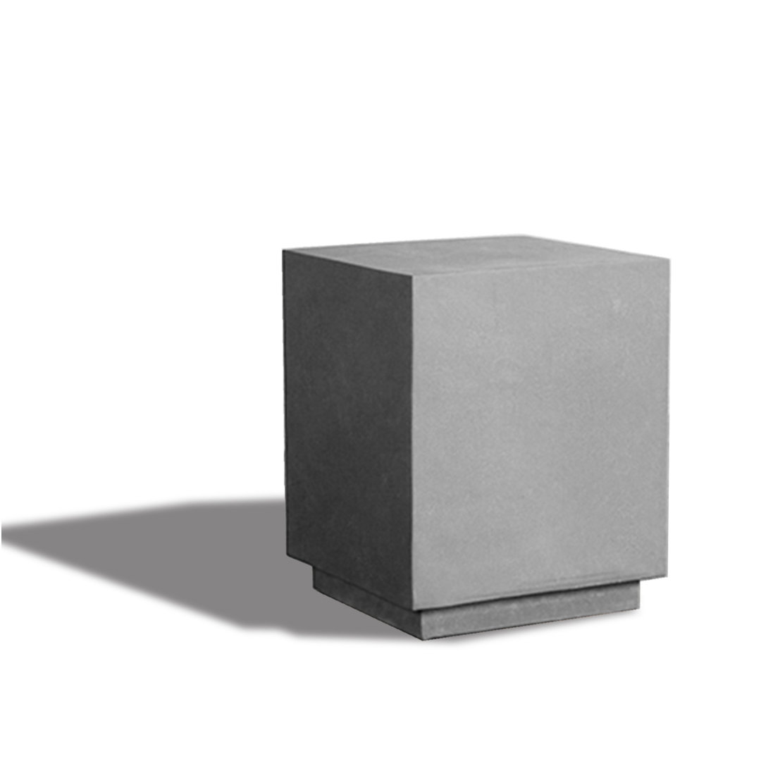 Burke Stone/Concrete Side Table Wade Logan® Top 
