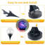 4.33ft 2 Modes Solar Cracked Glass Ball Outdoor Waterproof  30 LED  Light for Garden Pathway Patio Halloween Decor-72798397