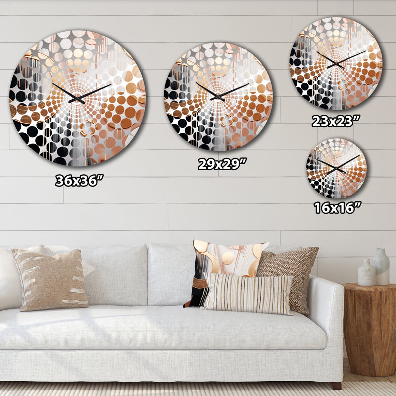Adayshia - Horloge murale formes abstraites, Petit
