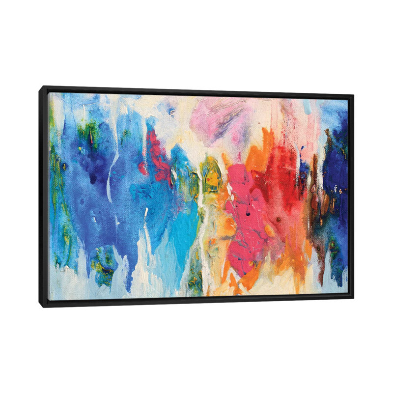 «Composition abstraite xiv», reproduction sur toile, Black Framed Canvas, Pas de tapis, H 32 po x l 48 po x P 1,5 po