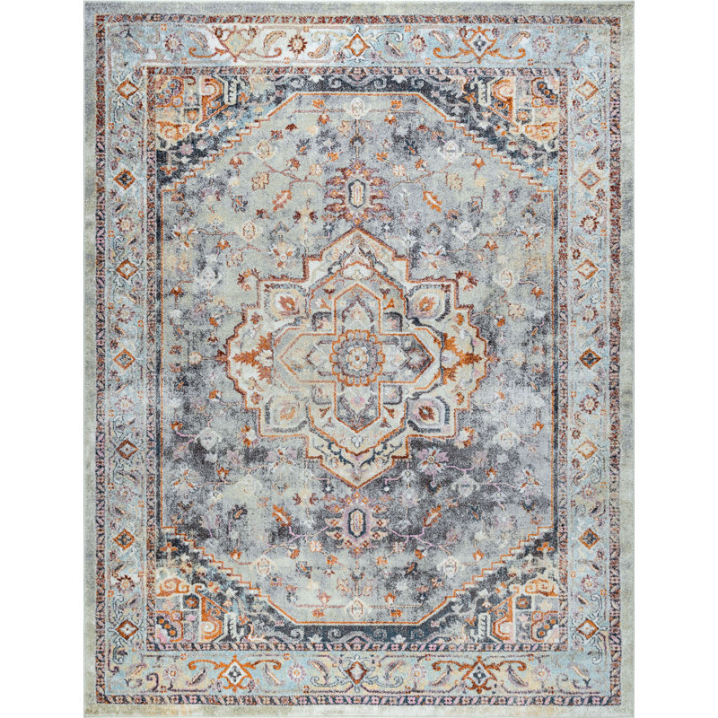 Tapis gris Jamilee, Rectangle 7 pi 10 po x 10 pi 3 po