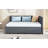 Upholstered Daybed with 2 Storage Drawers Sofa Bed Frame No Box Spring Needed, Linen Fabric