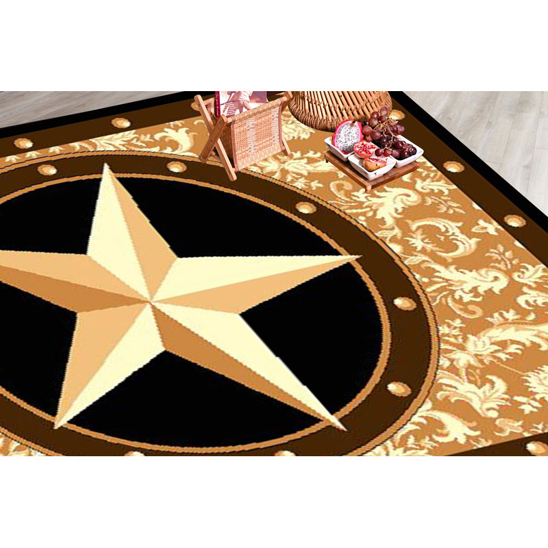Tapis noir / rouge / jaune Aireona, Tapis de couloir 2 pi x 8 pi