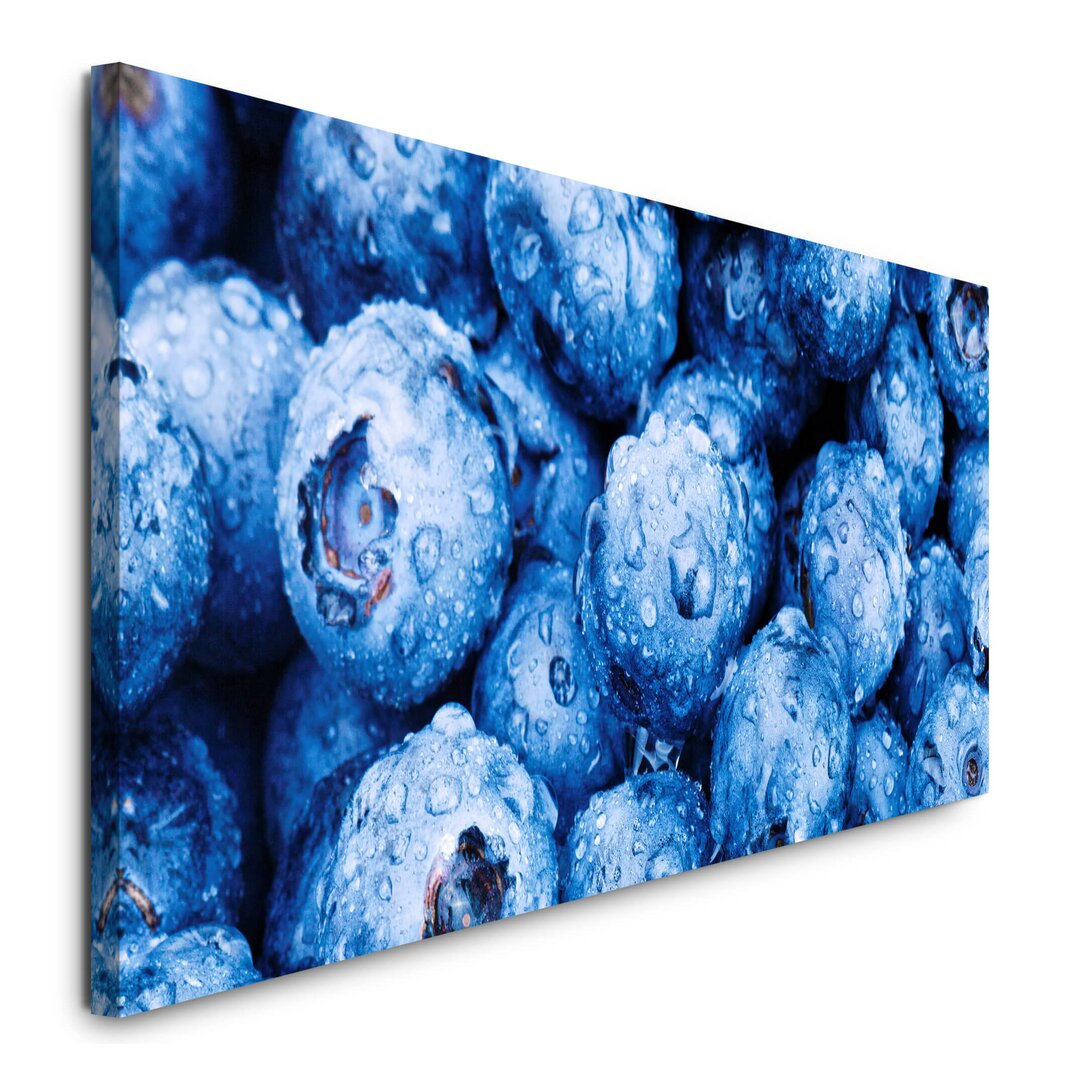 Leinwandbild Blaubeeren