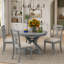 Ensemble de table de salle à manger extensible 5 pièces avec chaises rembourrées, pour une salle à manger polyvalente et élégante-132968428-132968429-132968430-132968432