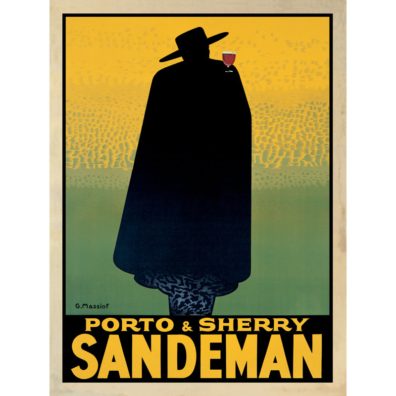 Porto et Sherry Sandeman - reproduction sur toile tendue, H 40 po x l 30 po