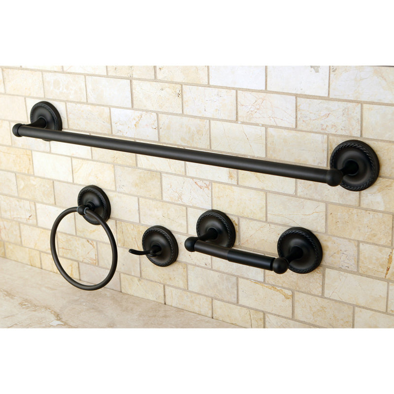 Ensemble de quincaillerie de salle de bain 4 pièces Concord, Bronze huilé