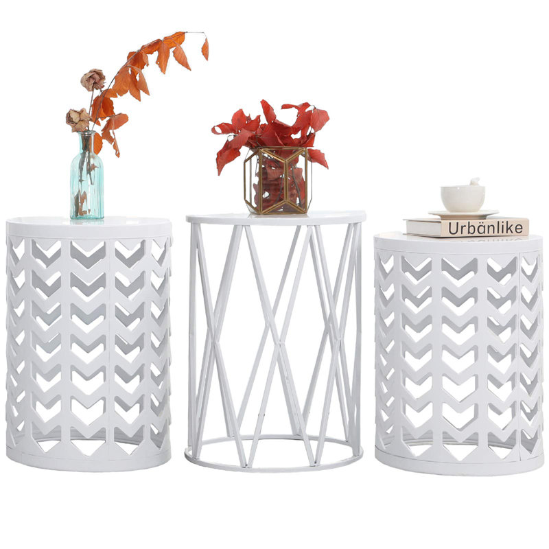 Table de bout Tyanne, Blanc