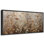 Reproduction d'art sur toile encadrée rétro avec fleurs neutres séchées