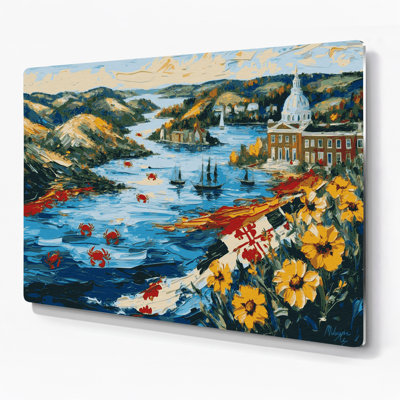 USA State Maryland Black Metal Wall Art