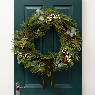 80cm Oversized Wreath with Bow