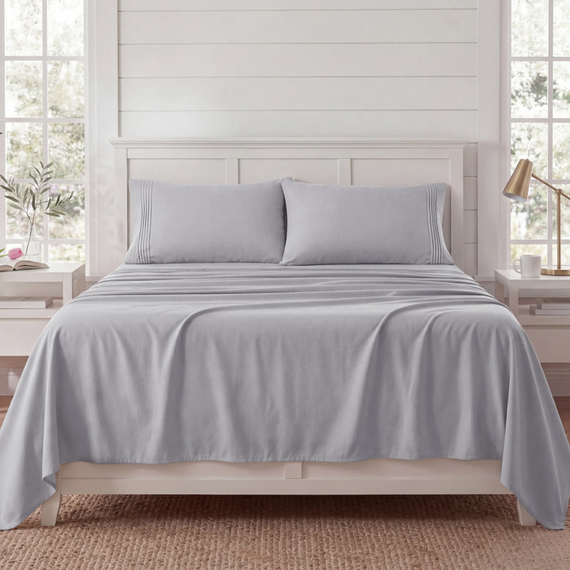 Bedsure Deep Pocket Sheet Set - Fits Mattresses Up to 21 Inches Thick -  GentleSoft Bed Sheet set, Moisture Wicking, Soft & Cooling Bed Sheet & Pillowcases, Easy & Secure Fit