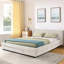 Structure de lit tapissier pour grand lit avec tissu en chenille épais, tête de lit confortable et tiroirs de rangement sous le lit pour les chambres à coucher modernes-433250599-433250597