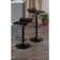 Holz Swivel Upholstered Adjustable Height Counter Stool with Metal Frame