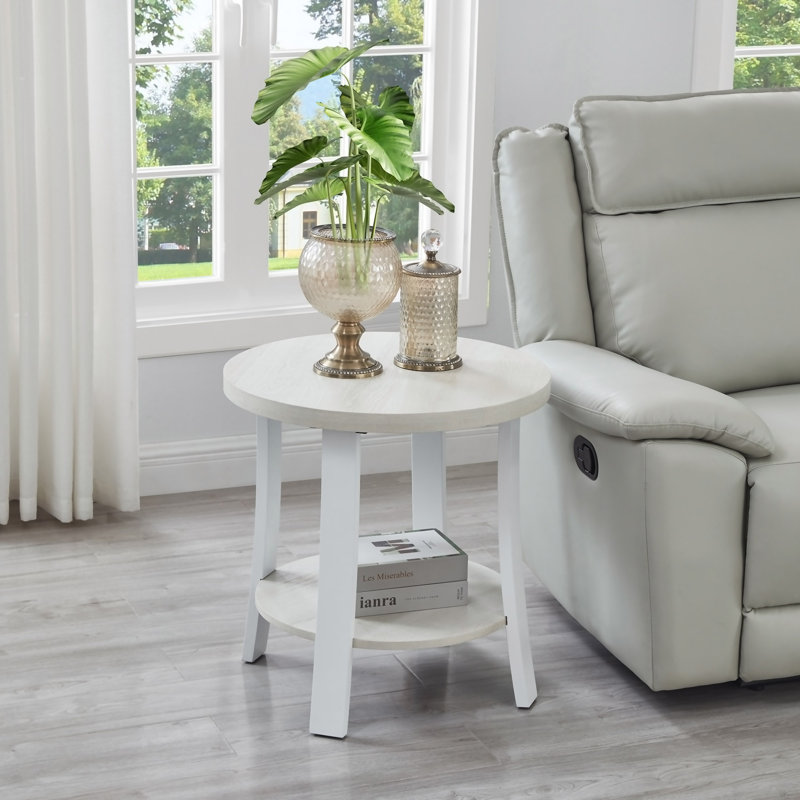 Table de bout Anze, Blanc