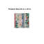 Motif de kimono vert et rouge, impression sur toile, maison moderne de qualité supérieure, 24 x 24 po