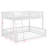 Full XL Over Queen Floor Bunk Bed Frame With Ladder-1852874859-1852874860