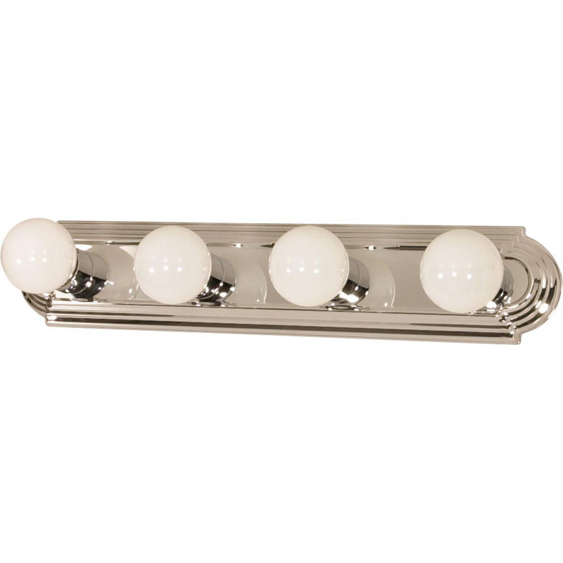 Kastner 4 - Light Dimmable Bath Bar, 100 Watt, Polished Chrome, No