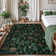 Kaldi Lohome Forest Washable Area Rug Ultra-Thin Boho Soft Non Slip Stain Resistant Woodland Jungle Carpet