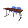 Kobe T-Base Training Seminar Table, 2 M Stack Chairs