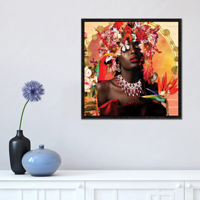 Rubies Blooming In The Garden by Yvonne Coleman Burney - Print on Canvas