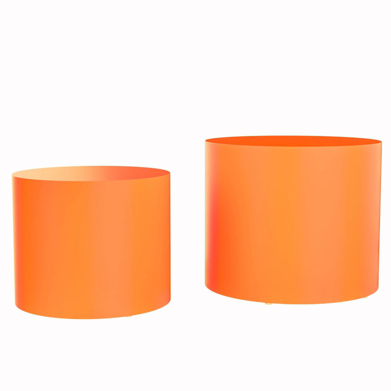 Leiding Pedestal nesting table, Orange