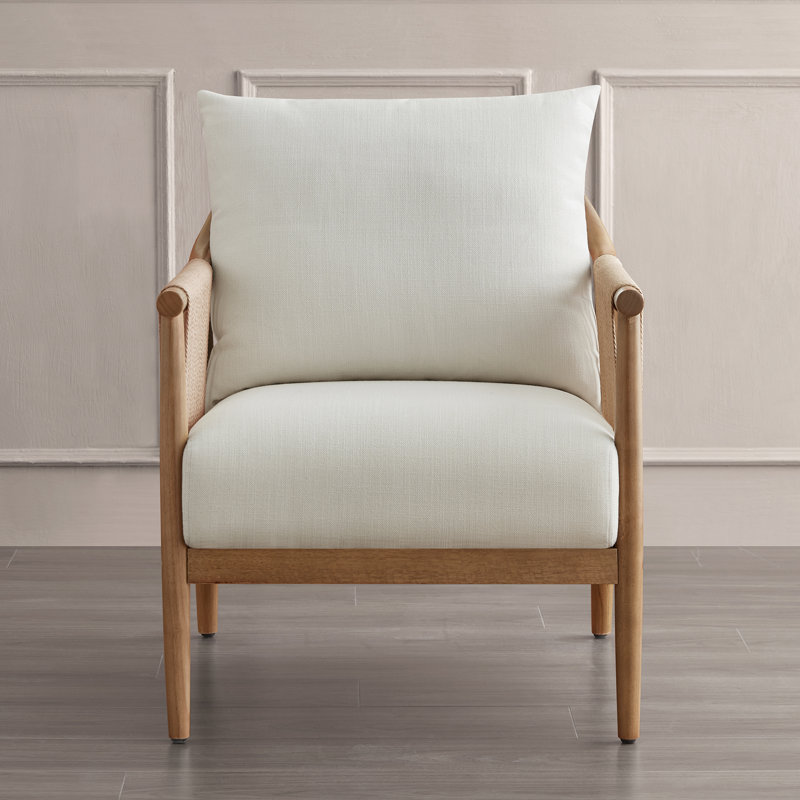 Upholstered Armchair, Cream